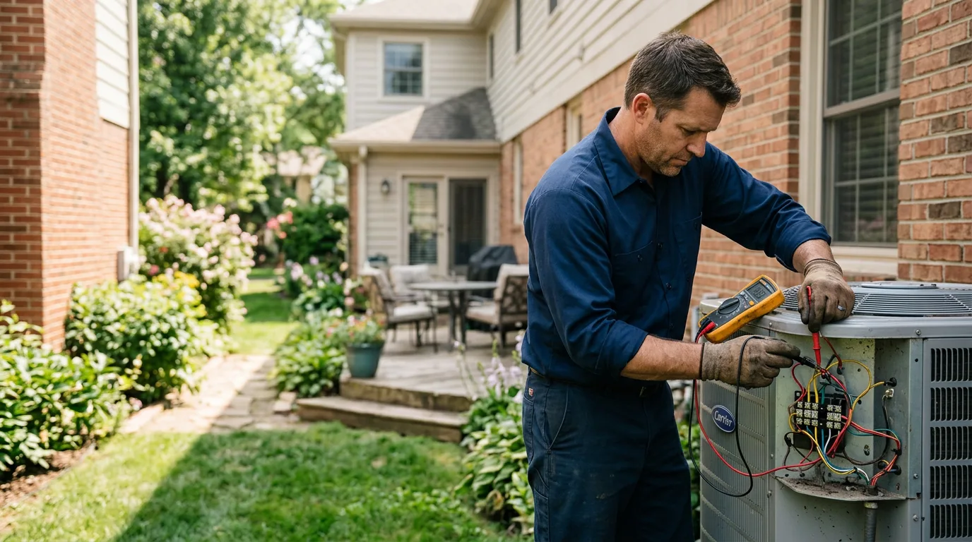 HVAC technician working near Waverly, MO